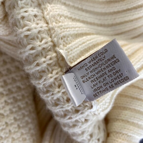 Chico's Cardigan Sweater Acrylic Wool Ivory Cream Women's Size 4‎ - Picture 6 of 6